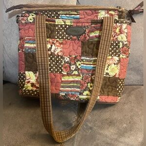||Make An Offer|| Donna Sharp Brown Patchwork Tote